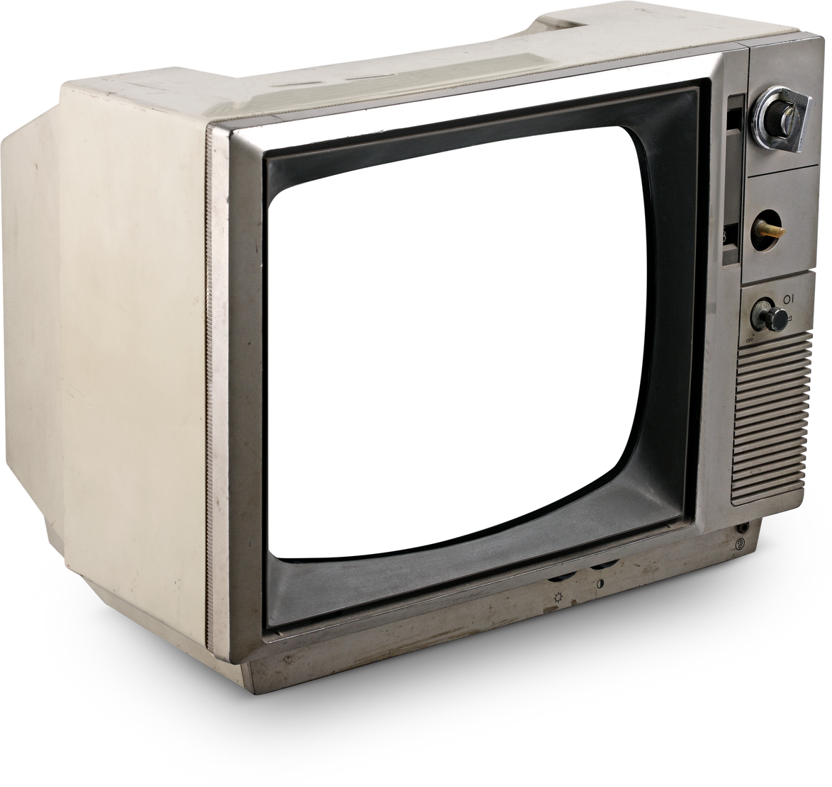 old tv, transparent background